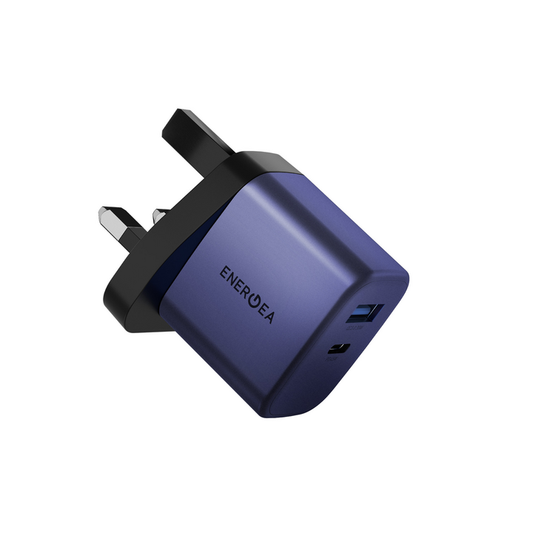 Energea AmpCharge 45 AVS Wall Charge 45W With Max 60W (UK) - Indigo Blue