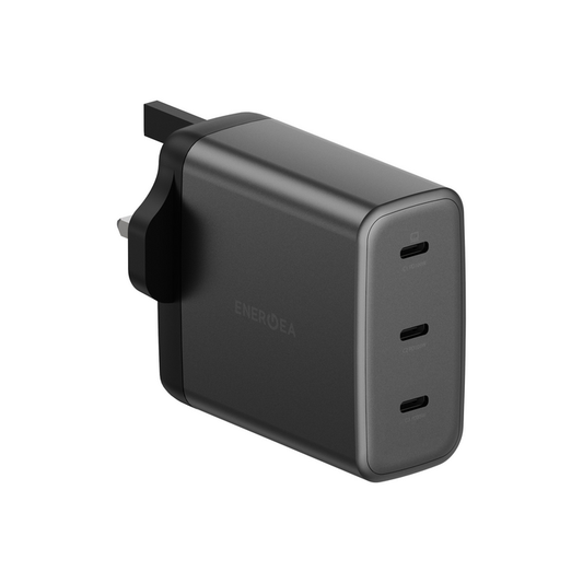 ENERGEA AMPCHARGE GAN100, 3C PD/PPS/SCP/QC3.0/AFC/FCP/ WALL CHARGER,100W (UK) - GUNMETAL