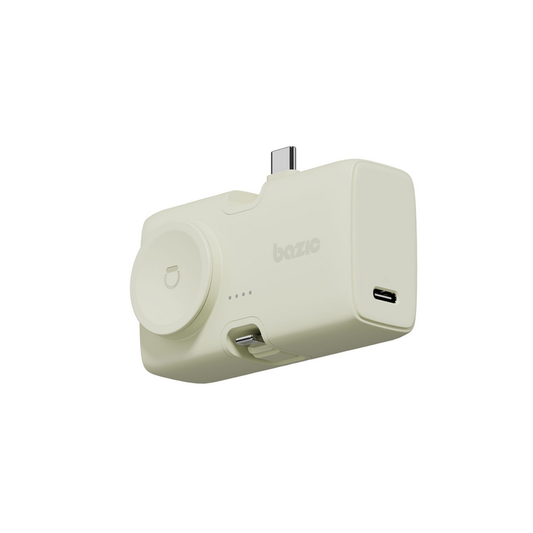 BAZIC GOPOWER KODA, 2IN1 5000MAH FOLDABLE USB-C / LIGHTNING PIN POWERBANK WITH APPLE WATCH CHARGER