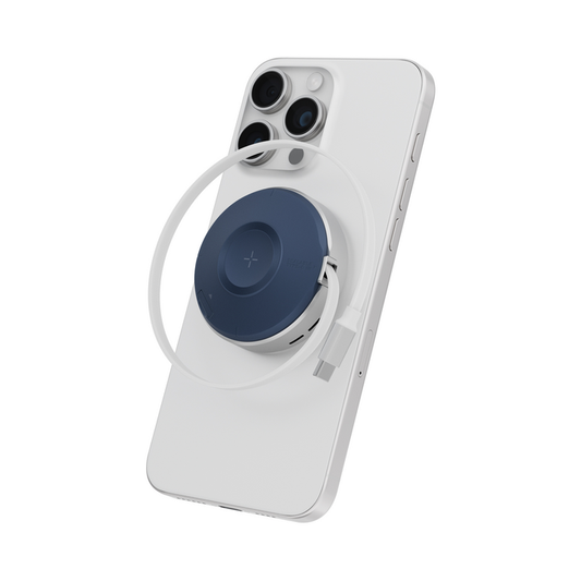 ENERGEA MAGDUO ARC, 2IN1 PHONE AND APPLE WATCH CHARGER WITH RETRACTABLE CABLE