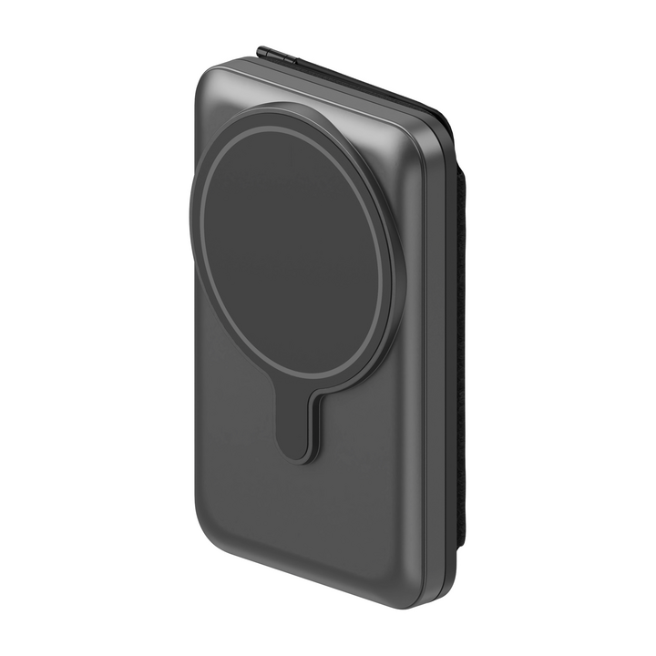 ENERGEA MAGWALLET CASH 5K, 5000MAH MAGPAC PLUS POWER BANK WITH MAGWALLET CASH - GUN/BLK