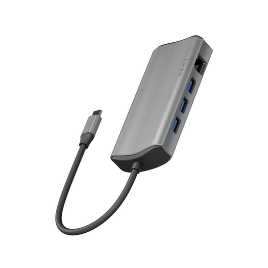 ENERGEA ALUHUB MAX,11 IN 1 ALUMINIUM ALLOY CHARGING HUB - GUNMETAL