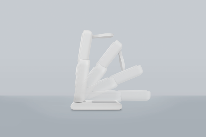 BAZIC GOMAG FLEX 10K, 10000MAH REMOVEABLE POWERBANK WITH APPLE WATCH AND AIRPODS CHARGING STATION - WHITE