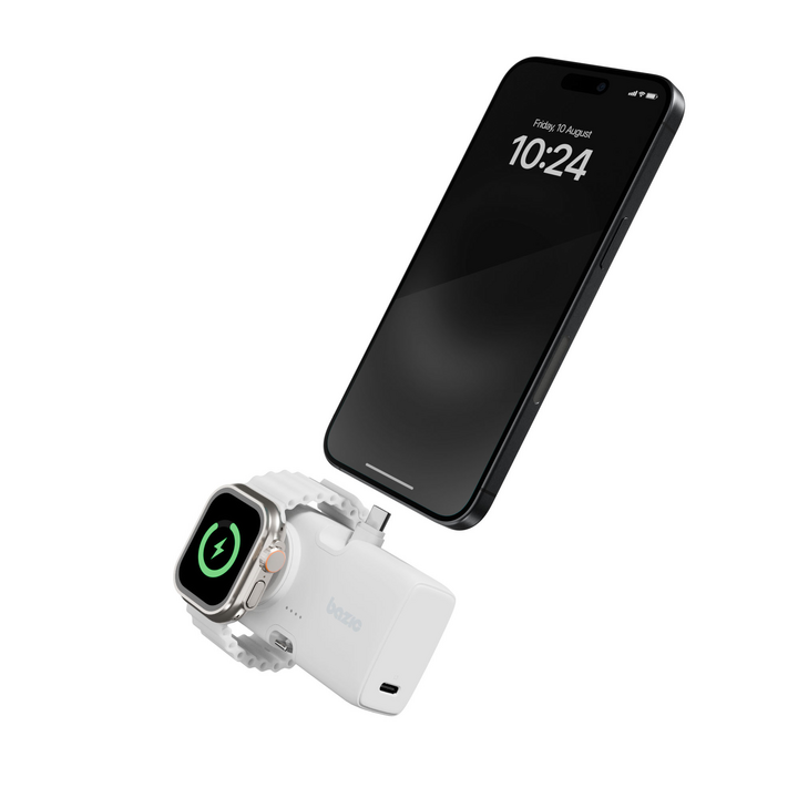 BAZIC GOPOWER KODA, 2IN1 5000MAH FOLDABLE USB-C / LIGHTNING PIN POWERBANK WITH APPLE WATCH CHARGER