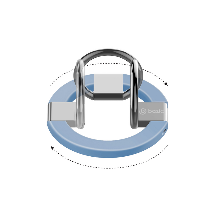 BAZIC GOMAG GRIP, MAGSAFE COMPATIBLE MAGNETIC PHONE GRIP - BLUE