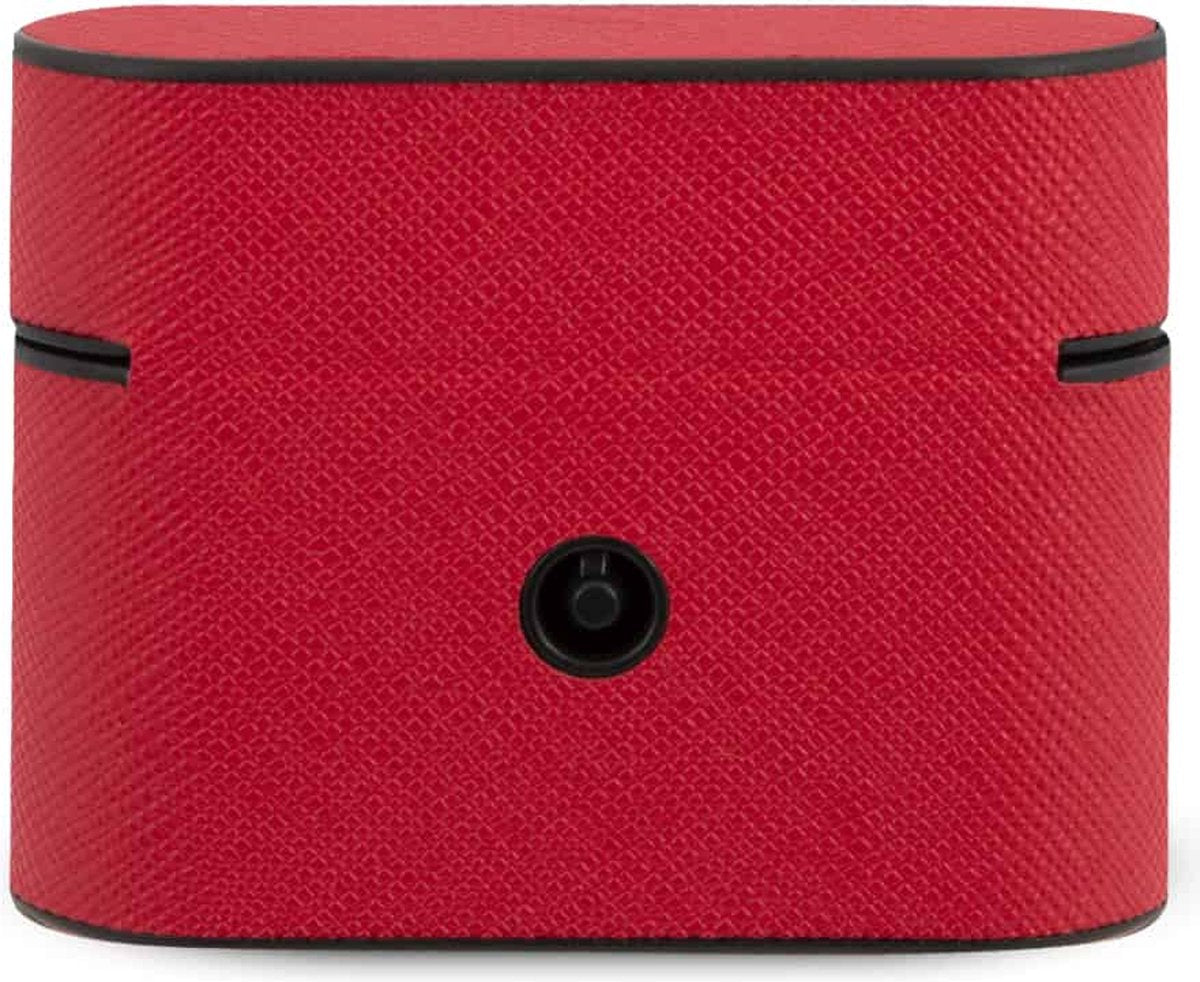 Guess Pu Saffiano Round Shape Case With Metal Logo For Airpods Pro 1st GEN