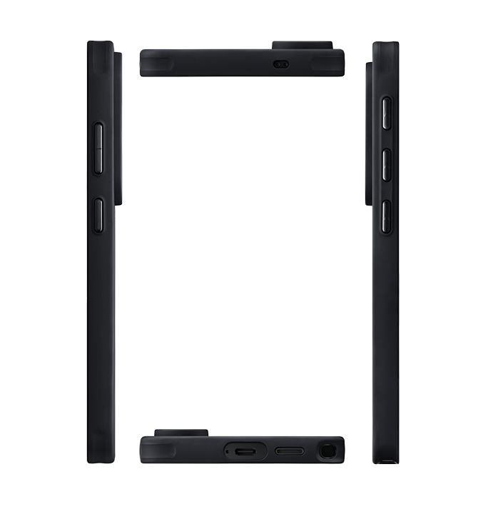 PITAKA Carin ProGuard Pin Button Case for Samsung S26 Ultra - Black/Grey Twill