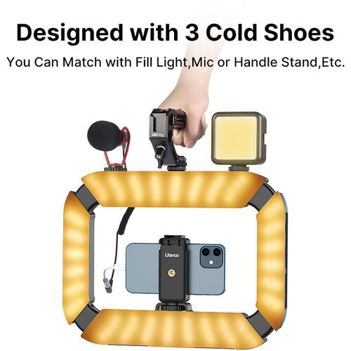 Ulanzi U200 Smartphone and Camera Cage with lighting
