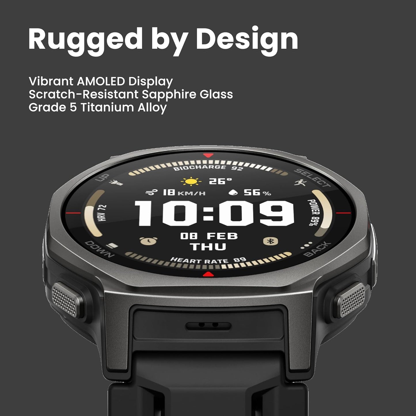 AMAZFIT TREX 3 PRO 44MM TACTICAL BLACK