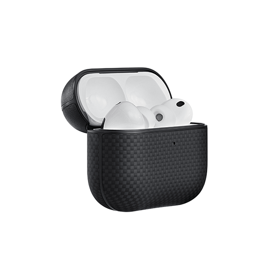 PITAKA Aramid Fiber Magnetic Case for AirPods Pro3 - Black/Gray