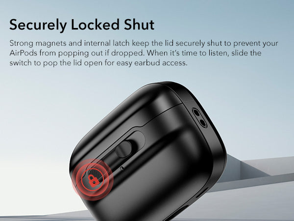 ESR Pulse Magnetic Lock Case (HaloLock), Compatible with AirPods Pro 2nd Gen