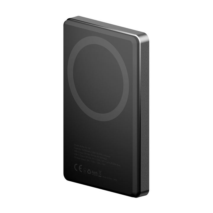 ENERGEA ALUPAC AIR, 10000MAH ULTRA LIGHT ALUMINIUM MAGSAFE COMPATIBLE POWER BANK