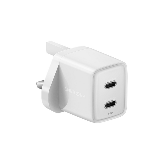 ENERGEA AMPCHARGE GAN40+, 2C PD/PPS WALL CHARGER,40W (UK) - WHITE