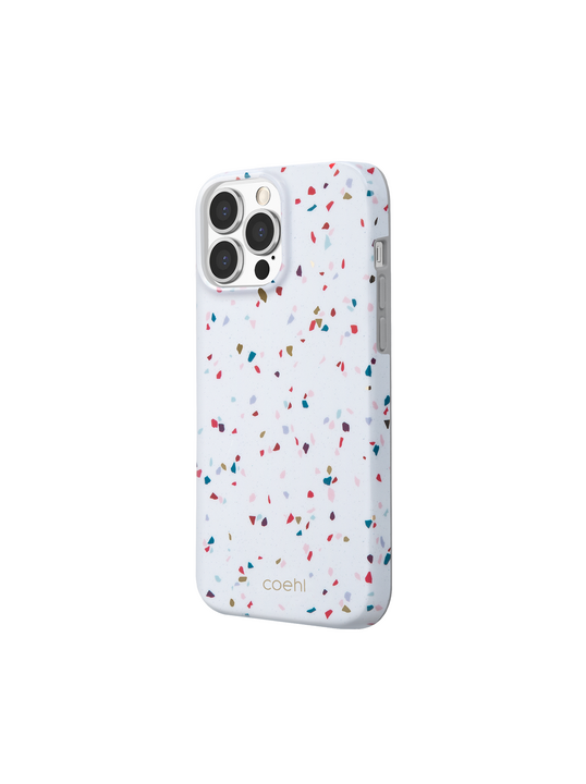 UNIQ COEHL IPHONE 13 PRO TERRAZZO - NATURAL WHITE