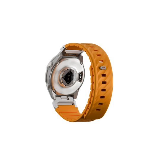 UNIQ FLUO MAGNETIC SMARTWATCH STRAP 22MM LUG WITH REMOVABLE CONNECTOR - PALE ORANGE (PALE ORANGE)