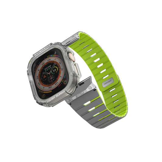 SKINARMA MAGNETIC APPLE WATCH STRAP GEMINI + WATCH CASE ATOM - 46 MM  NITE GLOW EDITION