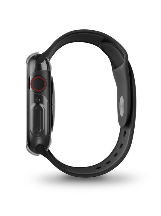 UNIQ GLASE APPLE WATCH CASE DUAL PACK 41MM - CLEAR/ SMOKE