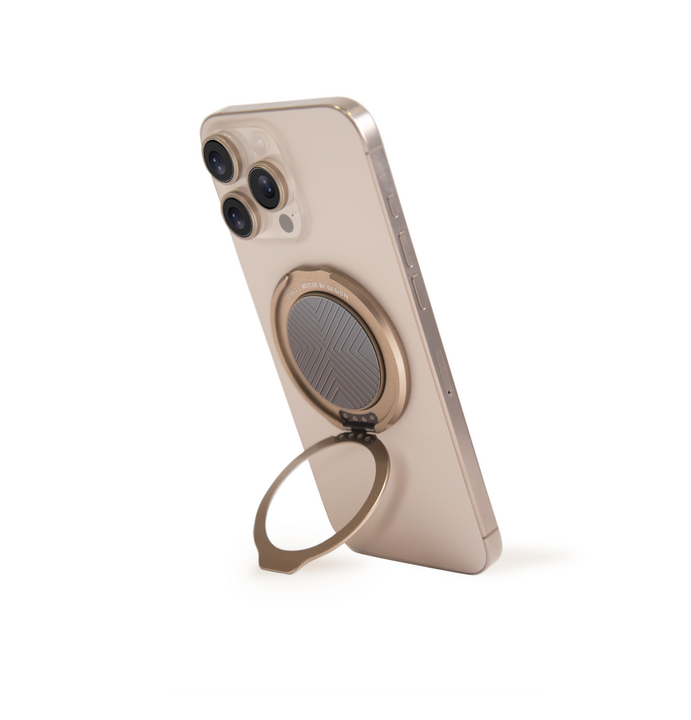 UNIQ GRIPFIT CLASSIC 360 MAGNETIC MOUNT & KICKSTAND - FLINT GREY