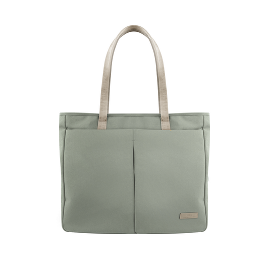 UNIQ HAVA RPET FABRIC TOTE BAG (UP TO 14") - LAUREL GREEN
