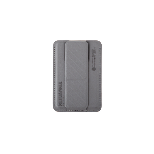 SKINARMA MAG-CHARGE CARD HOLDER WITH GRIP STAND KADO - GREY