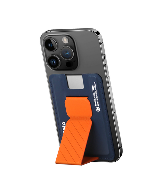 SKINARMA MAG-CHARGE CARD HOLDER WITH GRIP STAND KADO - NAVY