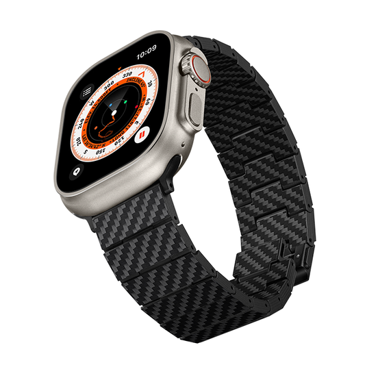 PITAKA APPLE WATCH BAND MODERN ARAMID & CARBON FIBER 42/44/45/46/49mm & 38/40/41mm