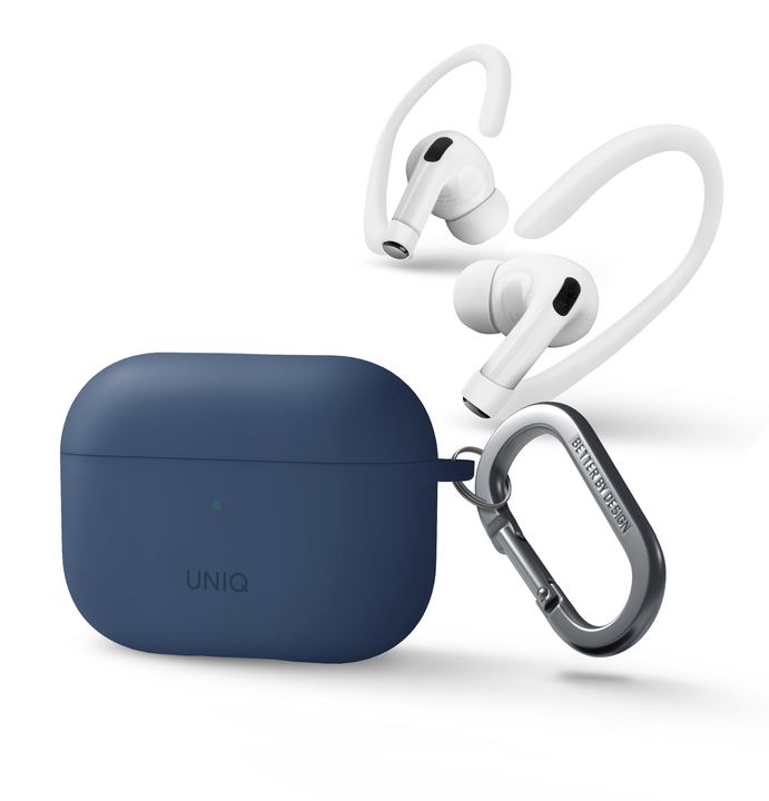 UNIQ NEXO ACTIVE HYBRID SILICONE AIRPODS PRO 2ND GEN (2022) CASE WITH SPORTS EAR HOOKS
