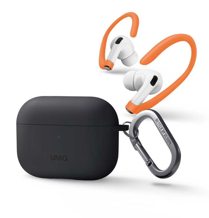 UNIQ NEXO ACTIVE HYBRID SILICONE AIRPODS PRO 2ND GEN (2022) CASE WITH SPORTS EAR HOOKS