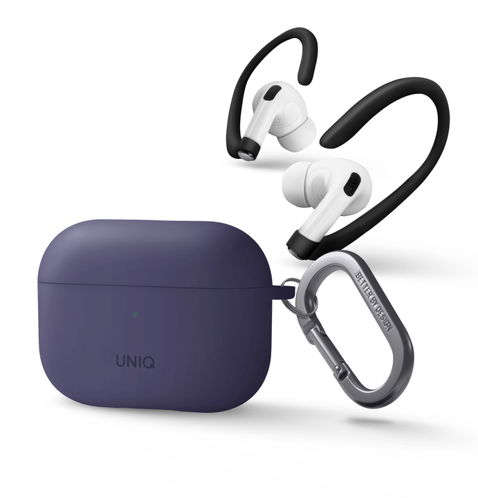 UNIQ NEXO ACTIVE HYBRID SILICONE AIRPODS PRO 2ND GEN (2022) CASE WITH SPORTS EAR HOOKS