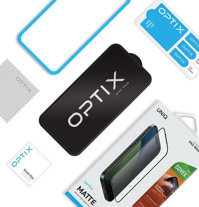 UNIQ OPTIX MATTE IPHONE 17 PRO (2025) 6.3 GLASS SCREEN PROTECTOR