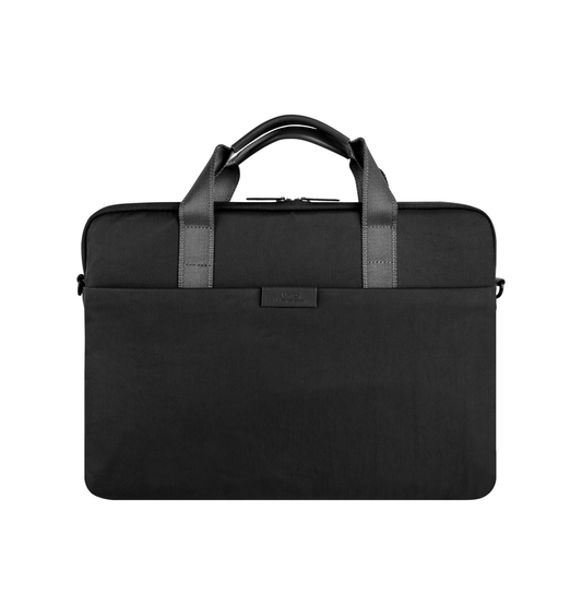 UNIQ STOCKHOLM PROTECTIVE NYLON MESSENGER BAG (UP TO 16”) - MIDNIGHT BLACK (MIDNIGHT BLACK)