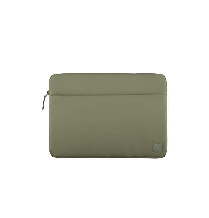 UNIQ VIENNA PROTECTIVE RPET FABRIC LAPTOP SLEEVE (UP TO 14”) - LAUREL GREEN