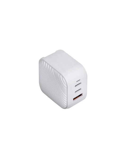 UNIQ VERGE PRO 66W GAN USB-C WALL CHARGER (UK) - CLOUD (WHITE)
