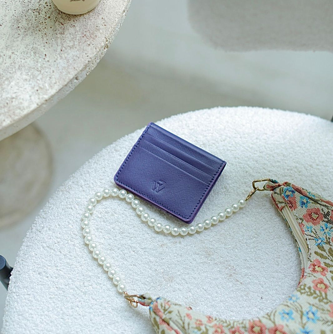 7WALLET SAFIANO PURPLE