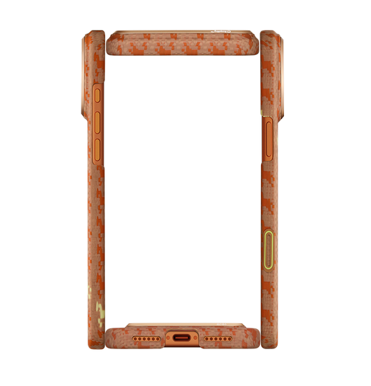 PITAKA Edge Case for iPhone 17 Pro Max- Happiness Rides (Amber)