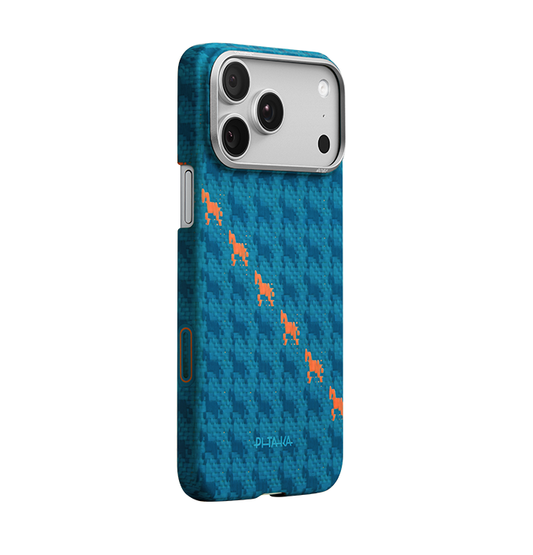 PITAKA Edge Case for iPhone 17 Pro Max -Happiness Rides (Indigo)
