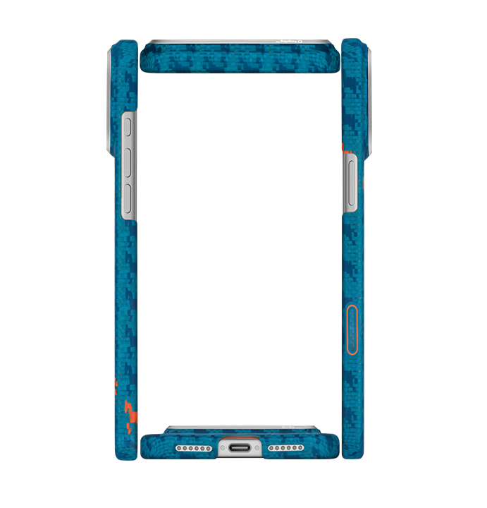 PITAKA Edge Case for iPhone 17 Pro -Happiness Rides (Indigo)