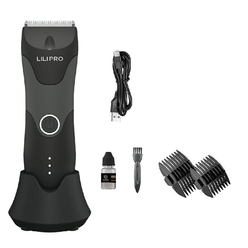 Body Hair Trimmer Cordless Rechargeable Dual Head Ceramic Blade Trimmer LILIPRO B7