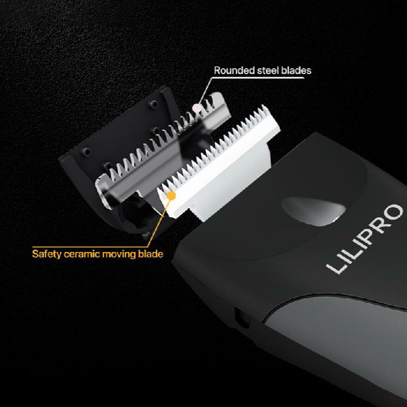 Body Hair Trimmer Cordless Rechargeable Dual Head Ceramic Blade Trimmer LILIPRO B7