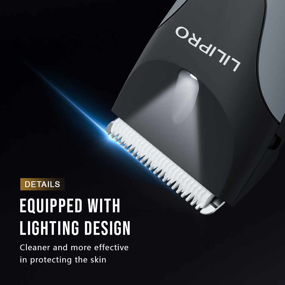 Body Hair Trimmer Cordless Rechargeable Dual Head Ceramic Blade Trimmer LILIPRO B7