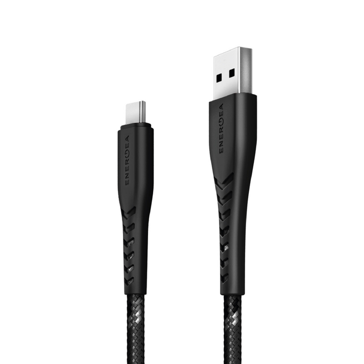 ENERGEA NYLOFLEX USB2.0 USB-A TO USB-C 3A CABLE 3M BLACK