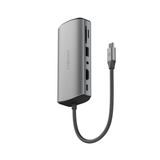 ENERGEA ALUHUB MAX,11 IN 1  ALUMINIUM ALLOY CHARGING HUB - GUNMETAL