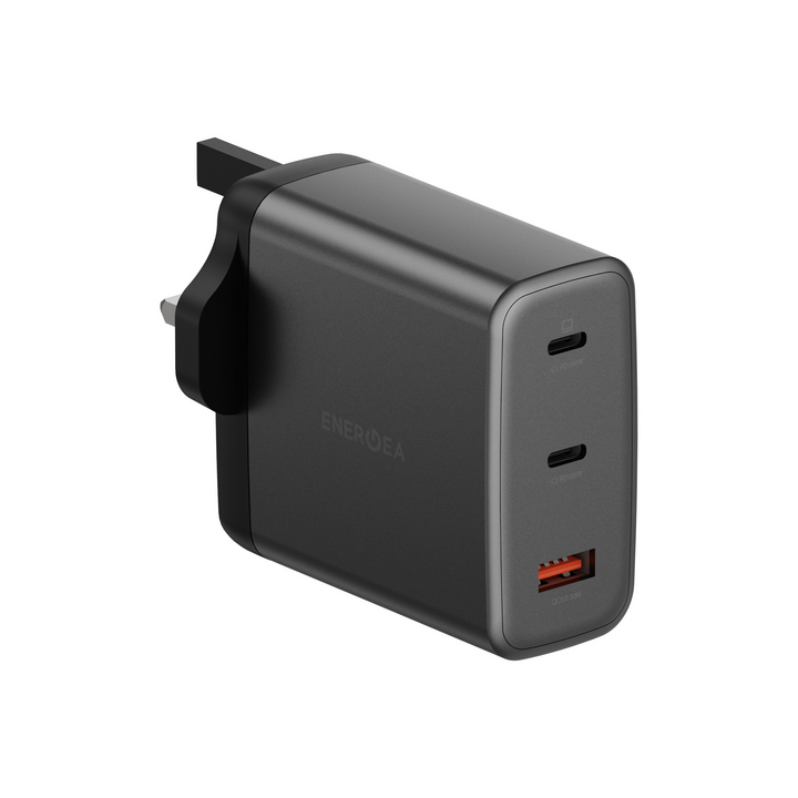 ENERGEA AMPCHARGE GAN100, 2C1A PD/PPS/SCP/QC3.0/AFC/FCP/ WALL CHARGER,100W (UK) - GUNMETAL