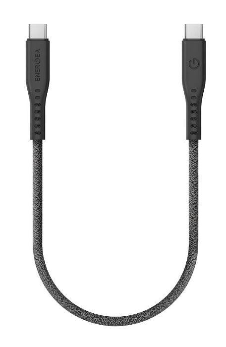 ENERGEA FLOW CABLE, 240W C-C CABLE 480MBPS WITH VELCRO CABLE TIE 30CM - BLACK