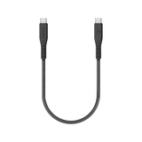 ENERGEA FLOW USB 3.2 GEN 2 C-C CABLE 20GBPS, 240W WITH VELCRO CABLE TIE 30CM - BLACK