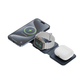 BAZIC GOMAG TRIO PLUS, 3IN1 ELEVATED FOLDABLE MAGNETIC WIRELESS CHARGER 15W IPHONE/WATCH/AIRPODS - NAVY BLUE