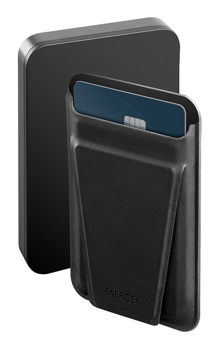 ENERGEA MAGWALLET CARD 5K، 5000MAH MAGPAC PLUS POWER BANK مع بطاقة MAGWALET - GUN/BLK