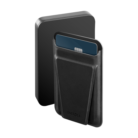ENERGEA MAGWALLET CARD 5K, 5000MAH MAGPAC PLUS POWER BANK WITH MAGWALLET CARD - GUN/BLK
