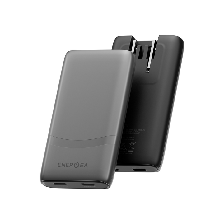 ENERGEA TRAVELWORLD EDGE 65, 2C PD/PPS/QC3.0 WALL CHARGER,65W (US+UK+EU)