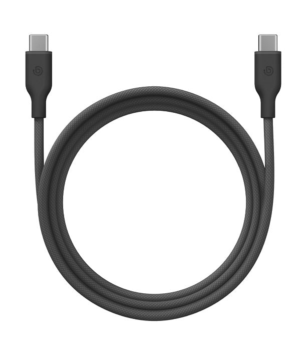 BAZIC GOCHARGE WEAVE C-C CABLE 480MBPS, 60W 1.5M - BLACK